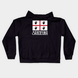 Love Sardegna Flag Sardo Pride Kids Hoodie